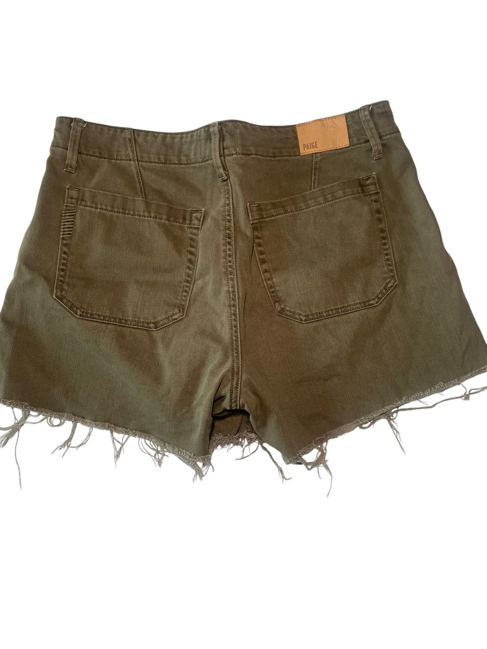 PAIGE Mayslie Utility Shorts – Size 29 – Vintage Ivy Green – Like New - Picture 3 of 8